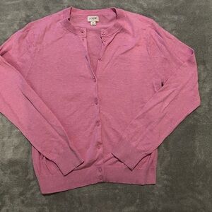J. Crew Factory - classic cardigan pink - M